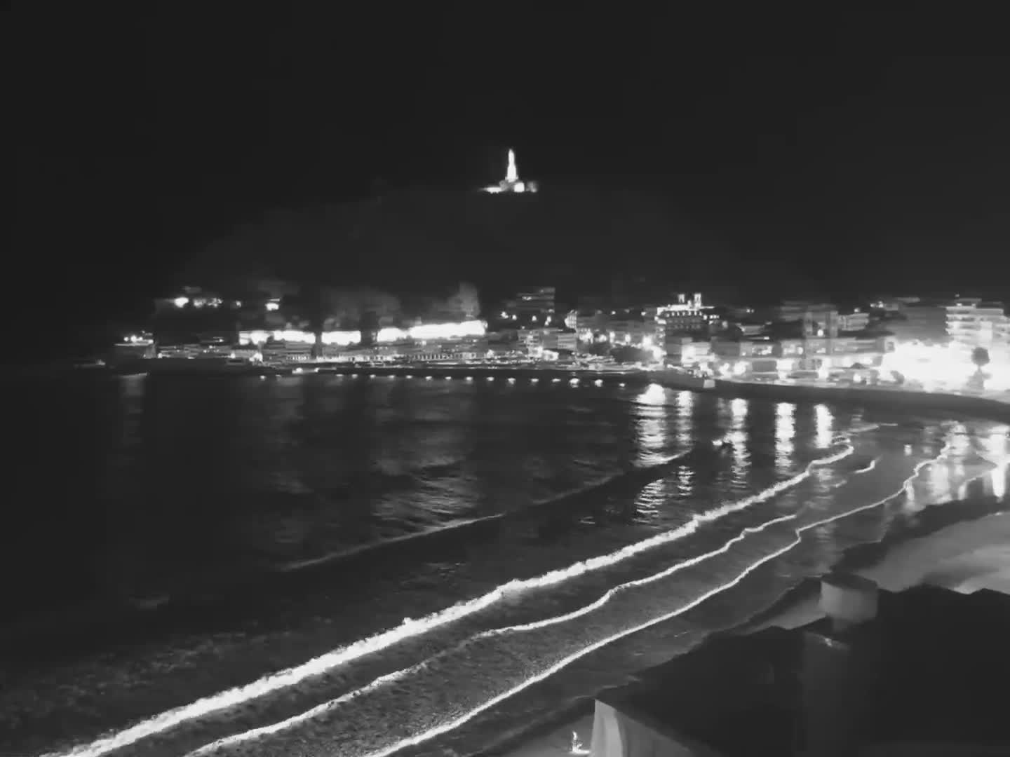 San Sebastian, Playa La Concha Beach Live Cam - Gipuzkoa, Basque, Spain