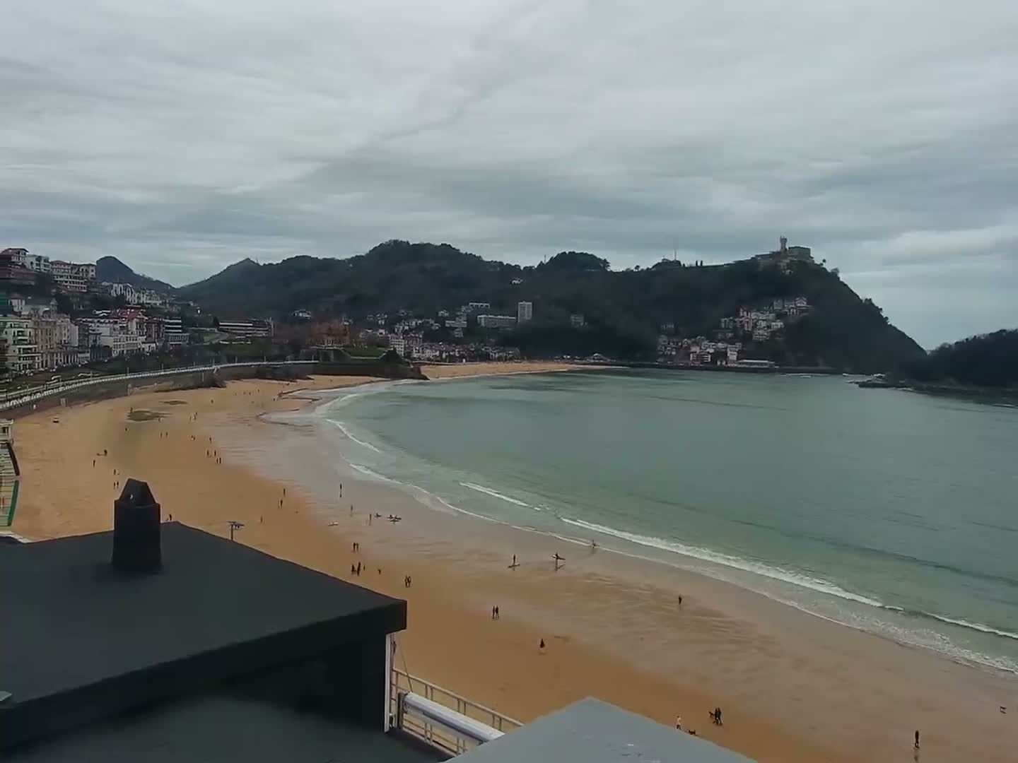 San Sebastian, Playa La Concha Beach Live Cam - Gipuzkoa, Basque, Spain