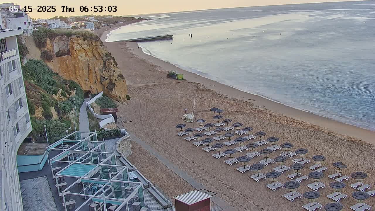 Playas de Albufeira Beach Live Cam - Faro, Algarve, Portugal