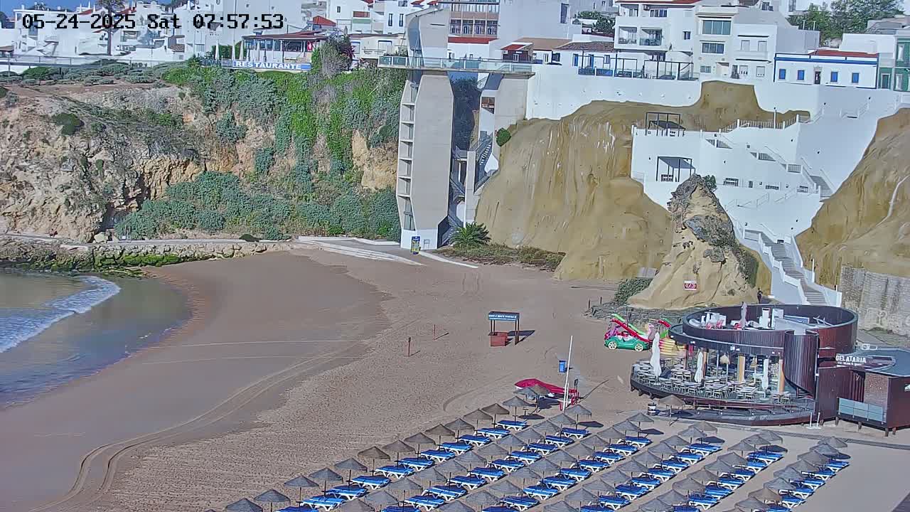 Playas de Albufeira Beach Live Cam - Faro, Algarve, Portugal