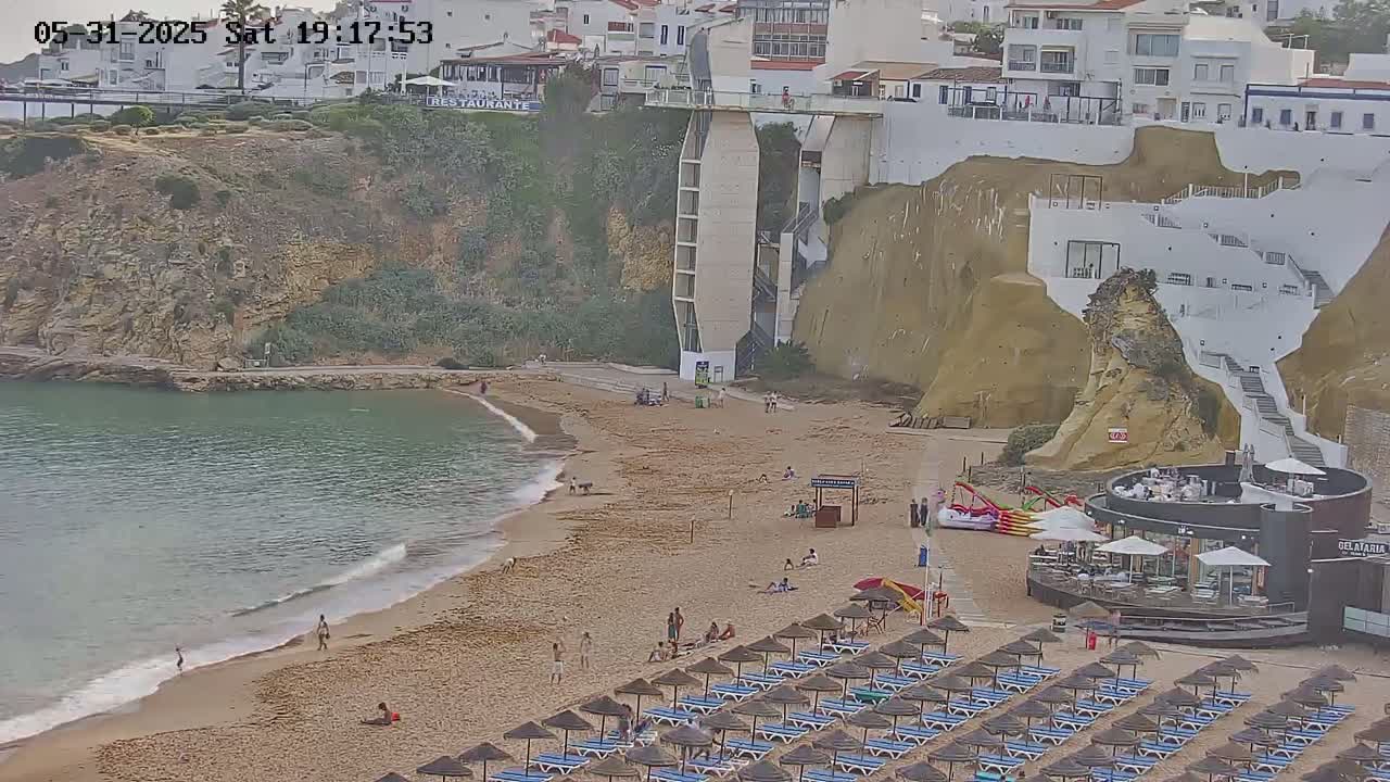Playas de Albufeira Beach Live Cam - Faro, Algarve, Portugal