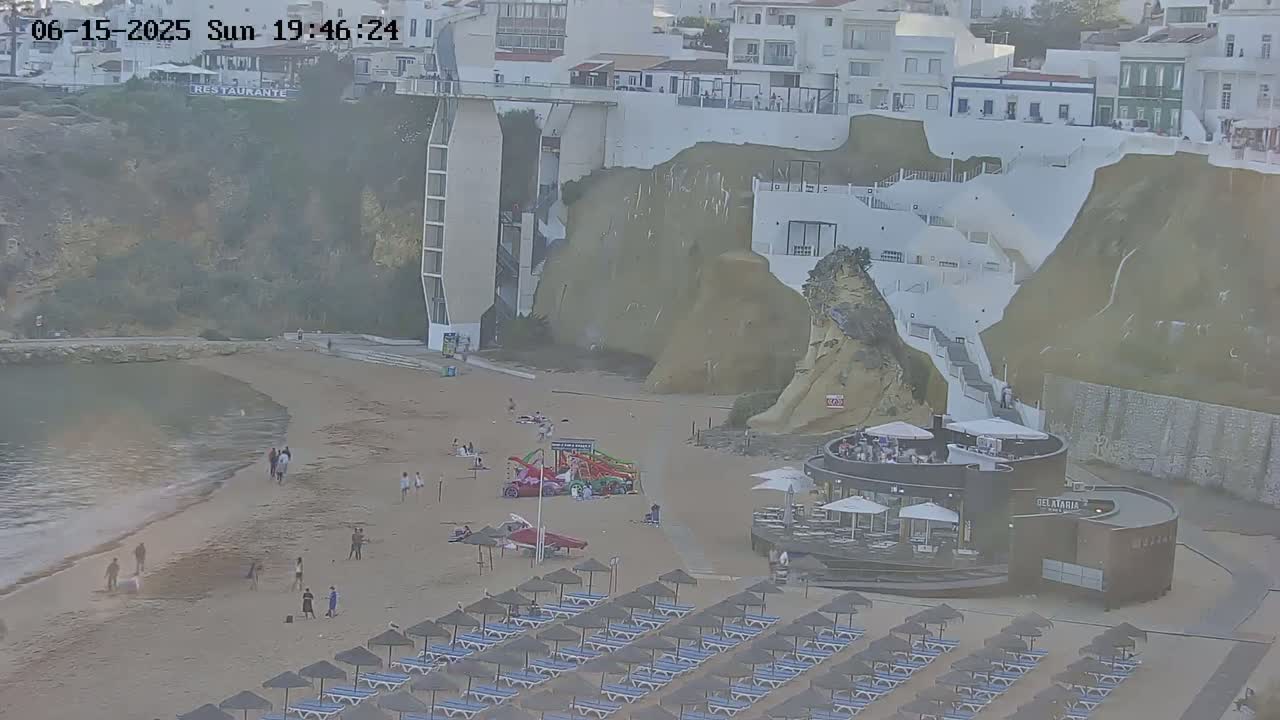Playas de Albufeira Beach Live Cam - Faro, Algarve, Portugal
