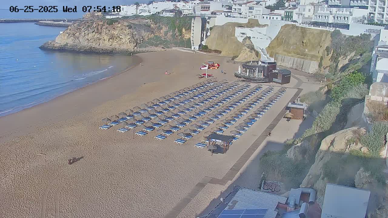 Playas de Albufeira Beach Live Cam - Faro, Algarve, Portugal