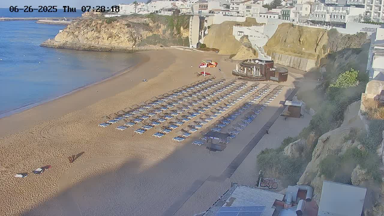 Playas de Albufeira Beach Live Cam - Faro, Algarve, Portugal