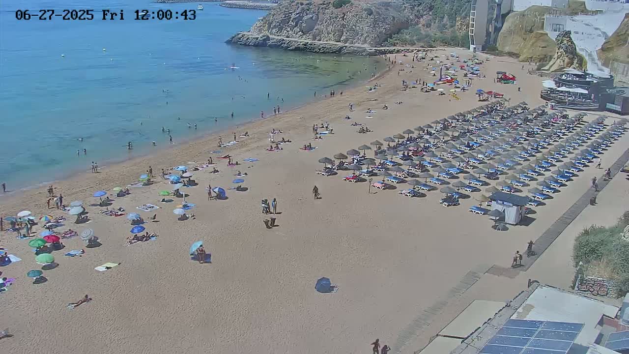 Playas de Albufeira Beach Live Cam - Faro, Algarve, Portugal