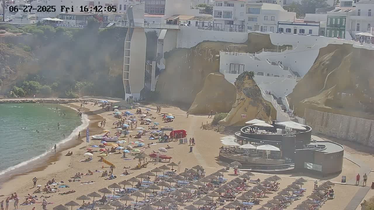 Playas de Albufeira Beach Live Cam - Faro, Algarve, Portugal