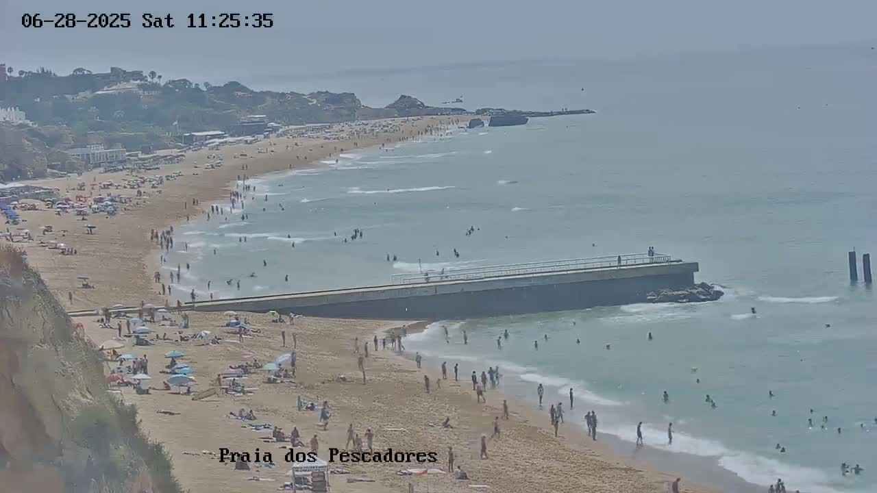 Playas de Albufeira Beach Live Cam - Faro, Algarve, Portugal