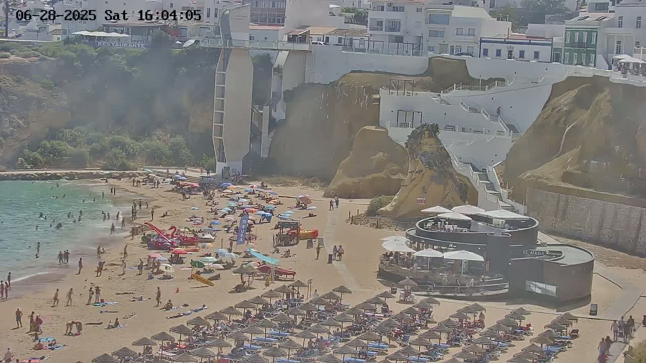 Playas de Albufeira Beach Live Cam - Faro, Algarve, Portugal