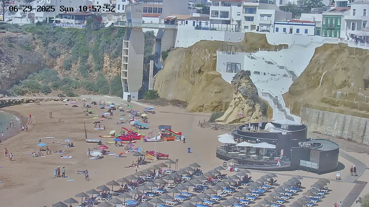 Playas de Albufeira Beach Live Cam - Faro, Algarve, Portugal