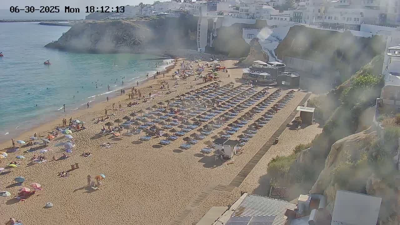Playas de Albufeira Beach Live Cam - Faro, Algarve, Portugal
