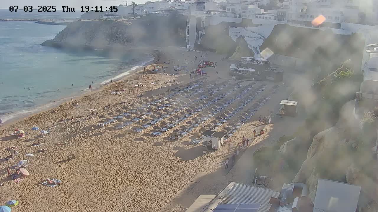 Playas de Albufeira Beach Live Cam - Faro, Algarve, Portugal