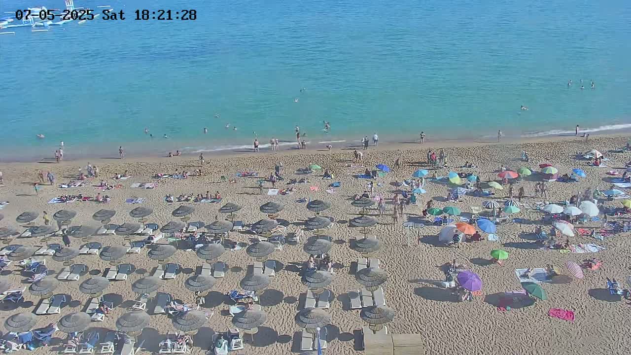 Playas de Albufeira Beach Live Cam - Faro, Algarve, Portugal
