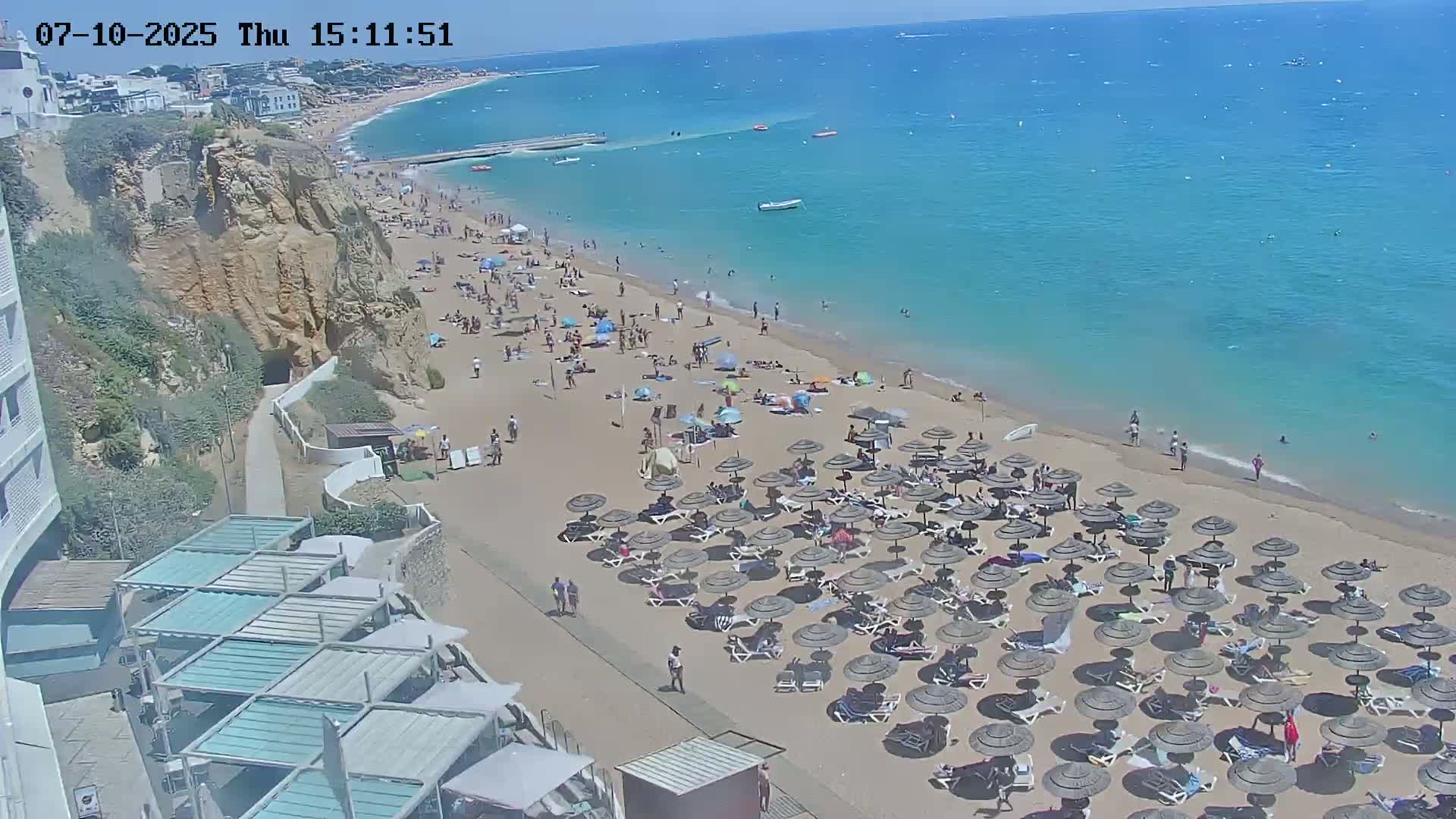 Playas de Albufeira Beach Live Cam - Faro, Algarve, Portugal