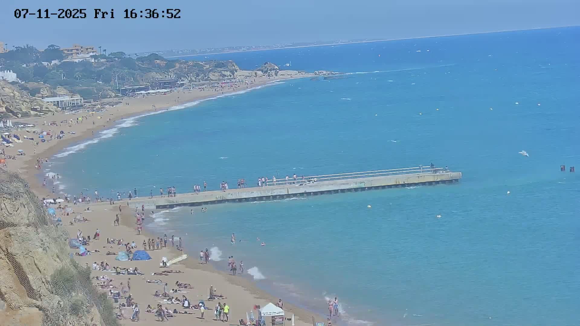 Playas de Albufeira Beach Live Cam - Faro, Algarve, Portugal