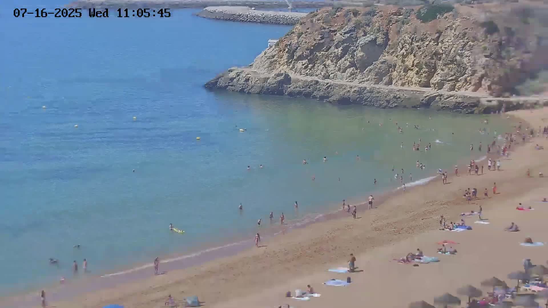 Playas de Albufeira Beach Live Cam - Faro, Algarve, Portugal