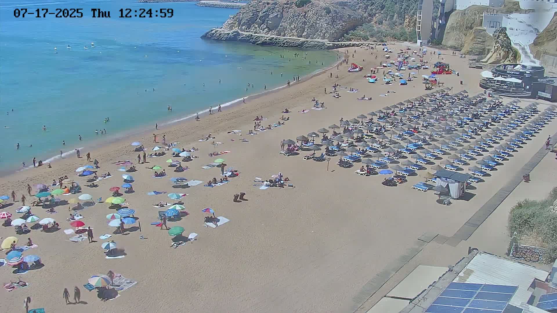 Playas de Albufeira Beach Live Cam - Faro, Algarve, Portugal