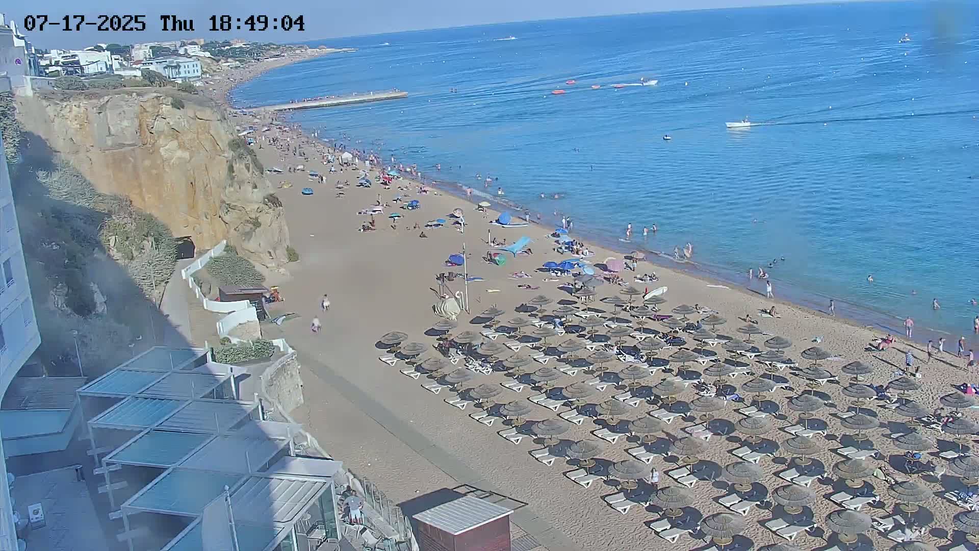 Playas de Albufeira Beach Live Cam - Faro, Algarve, Portugal