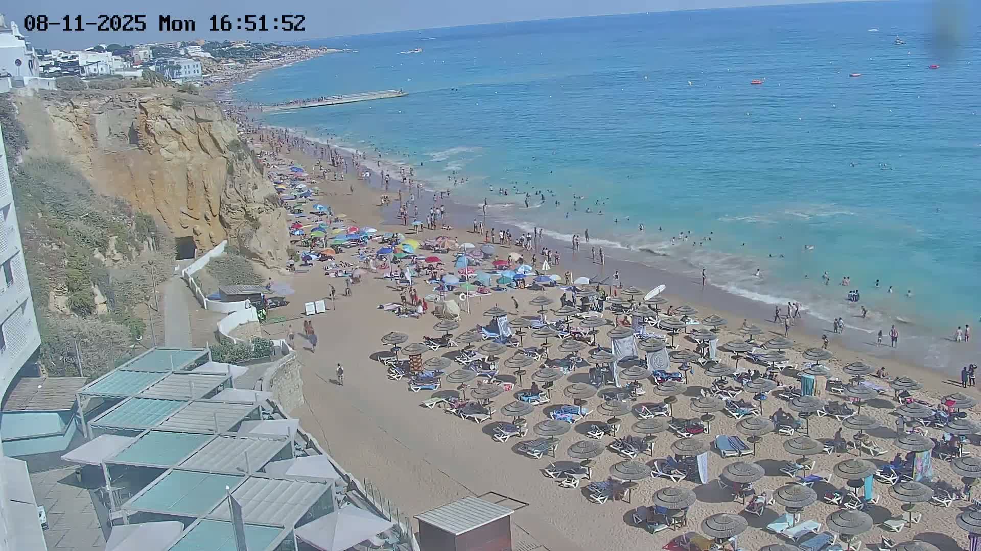Playas de Albufeira Beach Live Cam - Faro, Algarve, Portugal