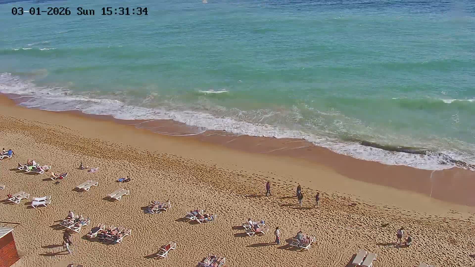 Playas de Albufeira Beach Live Cam - Faro, Algarve, Portugal