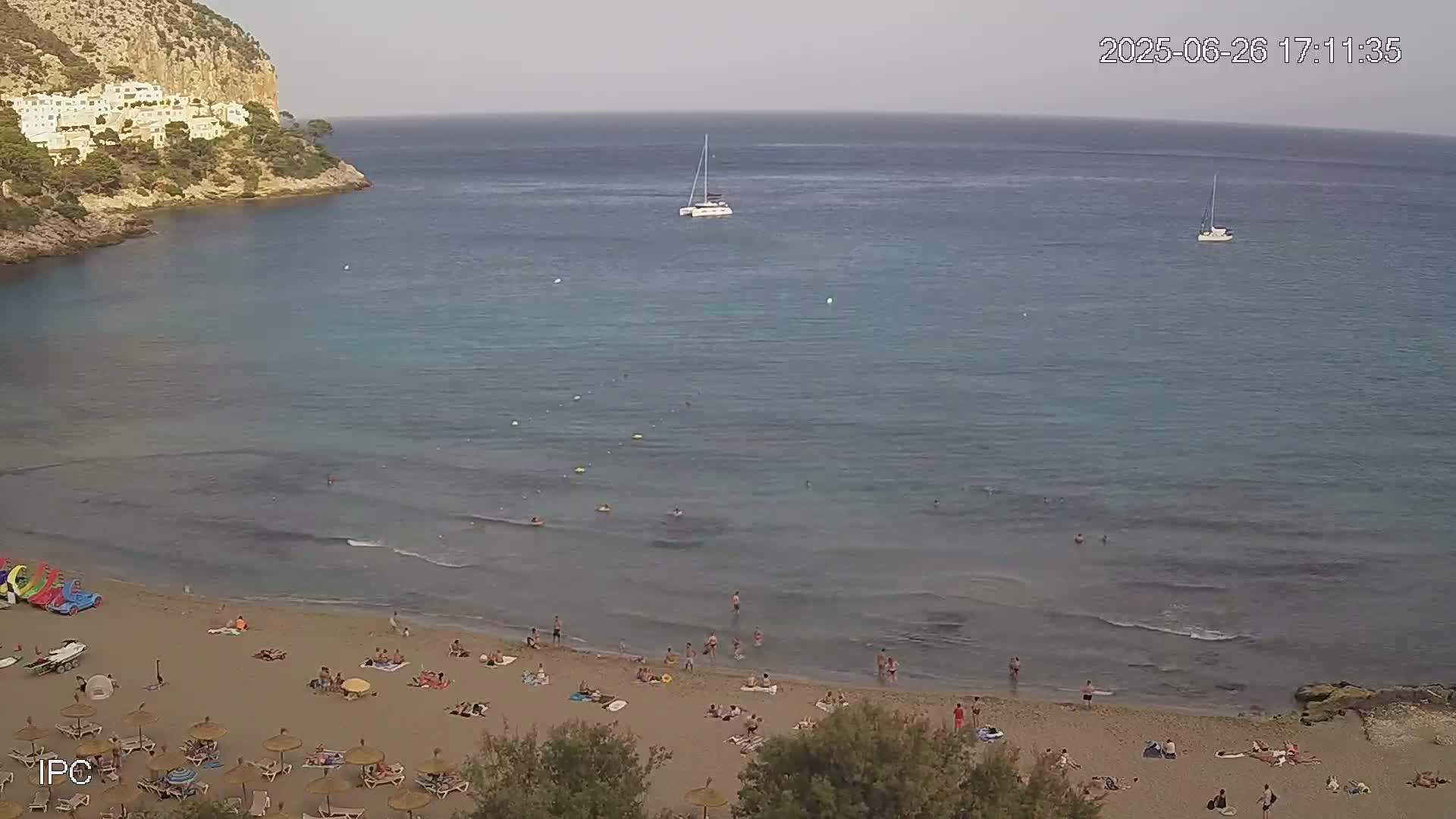 Capdepera, Playa de Canyamel Beach Live Cam - Mallorca, Balearic Islands, Spain