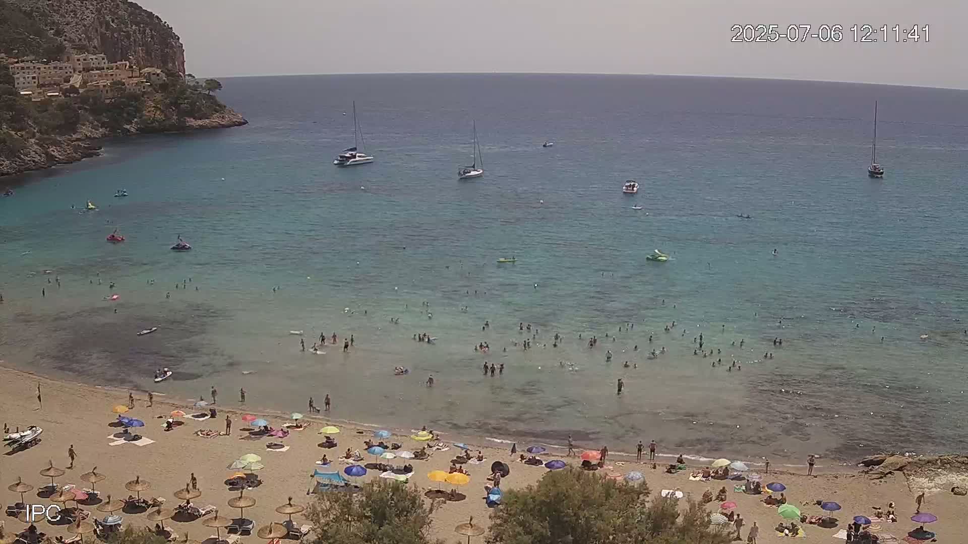 Capdepera, Playa de Canyamel Beach Live Cam - Mallorca, Balearic Islands, Spain
