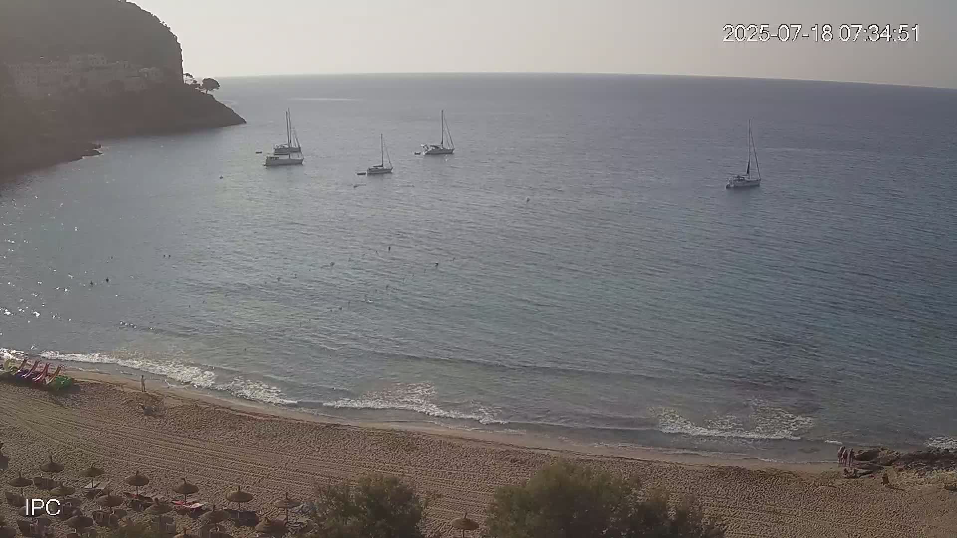 Capdepera, Playa de Canyamel Beach Live Cam - Mallorca, Balearic Islands, Spain