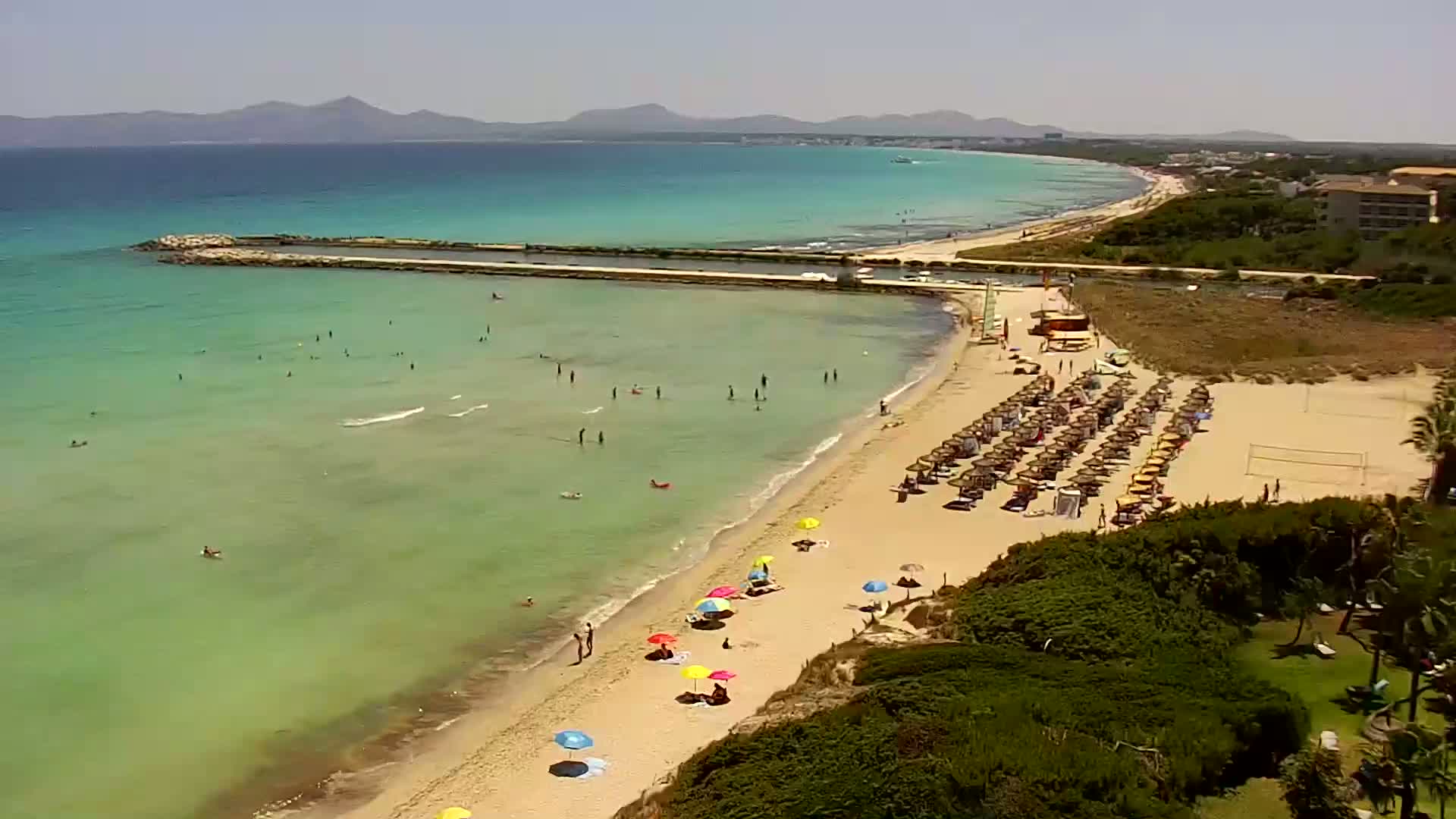 Playa de Muro Beach Live Cam - Mallorca, Balearic Islands, Spain