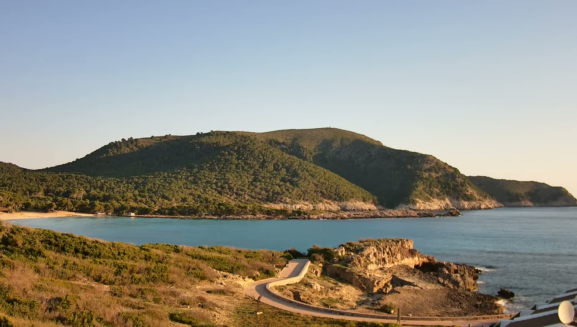 Capdepera, Beach Cala Agulla Cove Live Cam - Mallorca, Balearic Islands, Spain