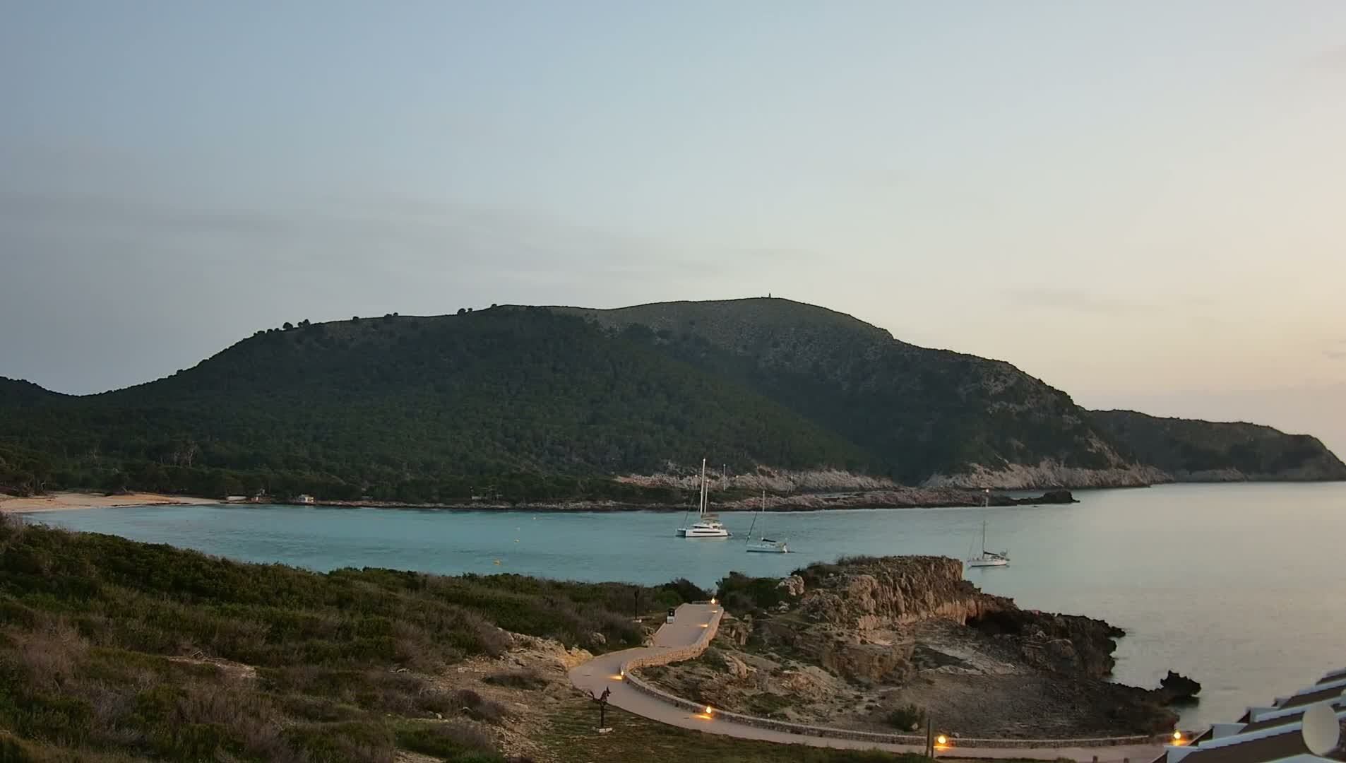 Capdepera, Beach Cala Agulla Cove Live Cam - Mallorca, Balearic Islands, Spain