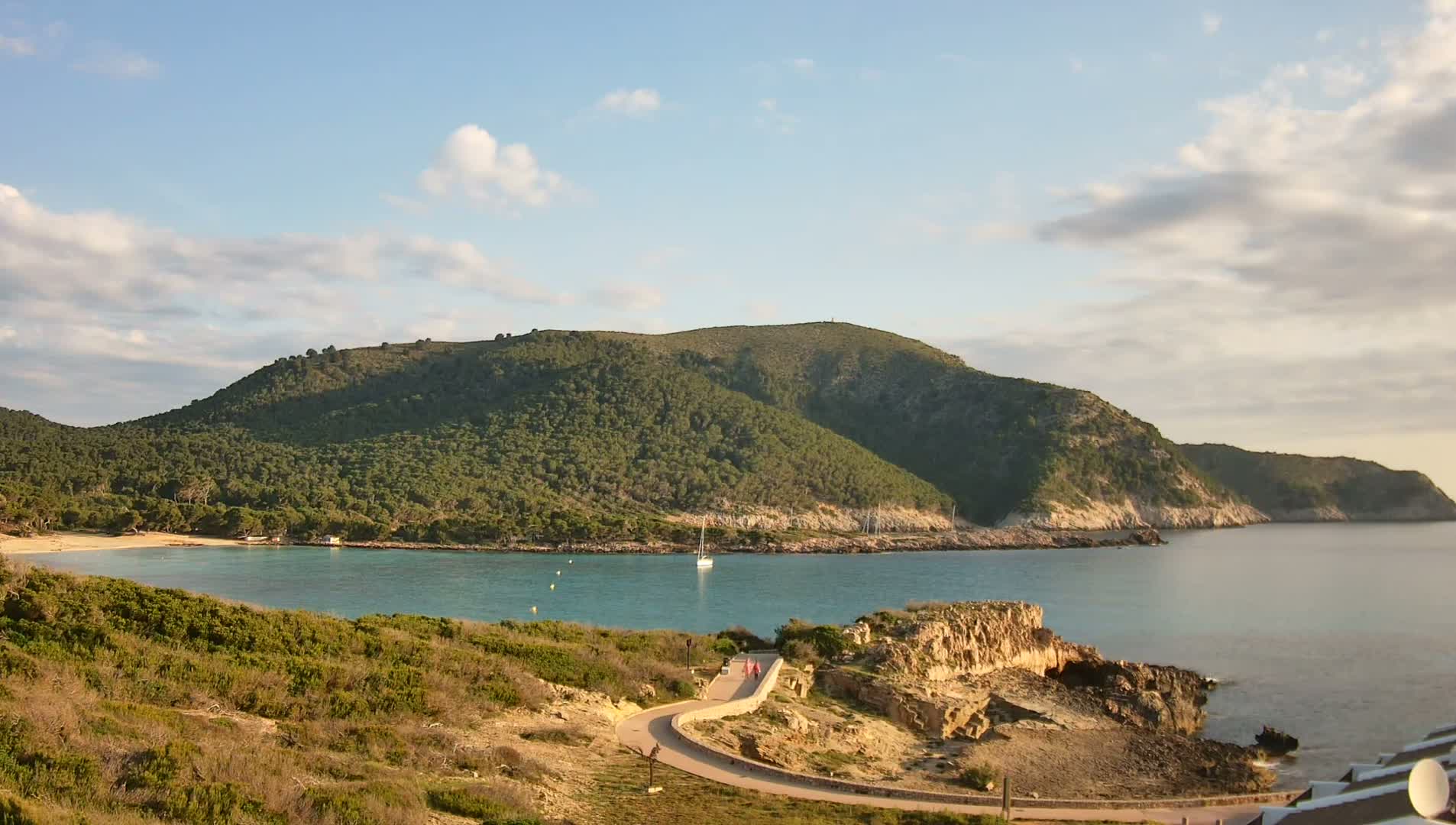 Capdepera, Beach Cala Agulla Cove Live Cam - Mallorca, Balearic Islands, Spain