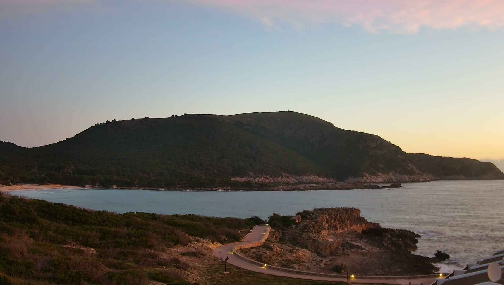 Capdepera, Beach Cala Agulla Cove Live Cam - Mallorca, Balearic Islands, Spain