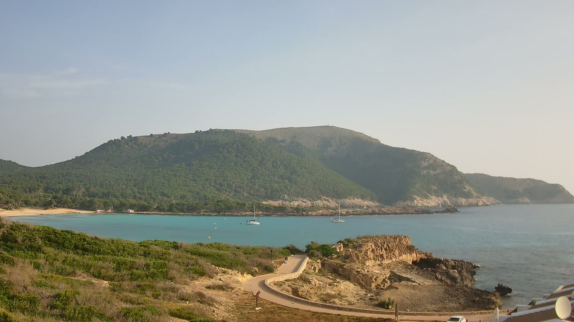 Capdepera, Beach Cala Agulla Cove Live Cam - Mallorca, Balearic Islands, Spain