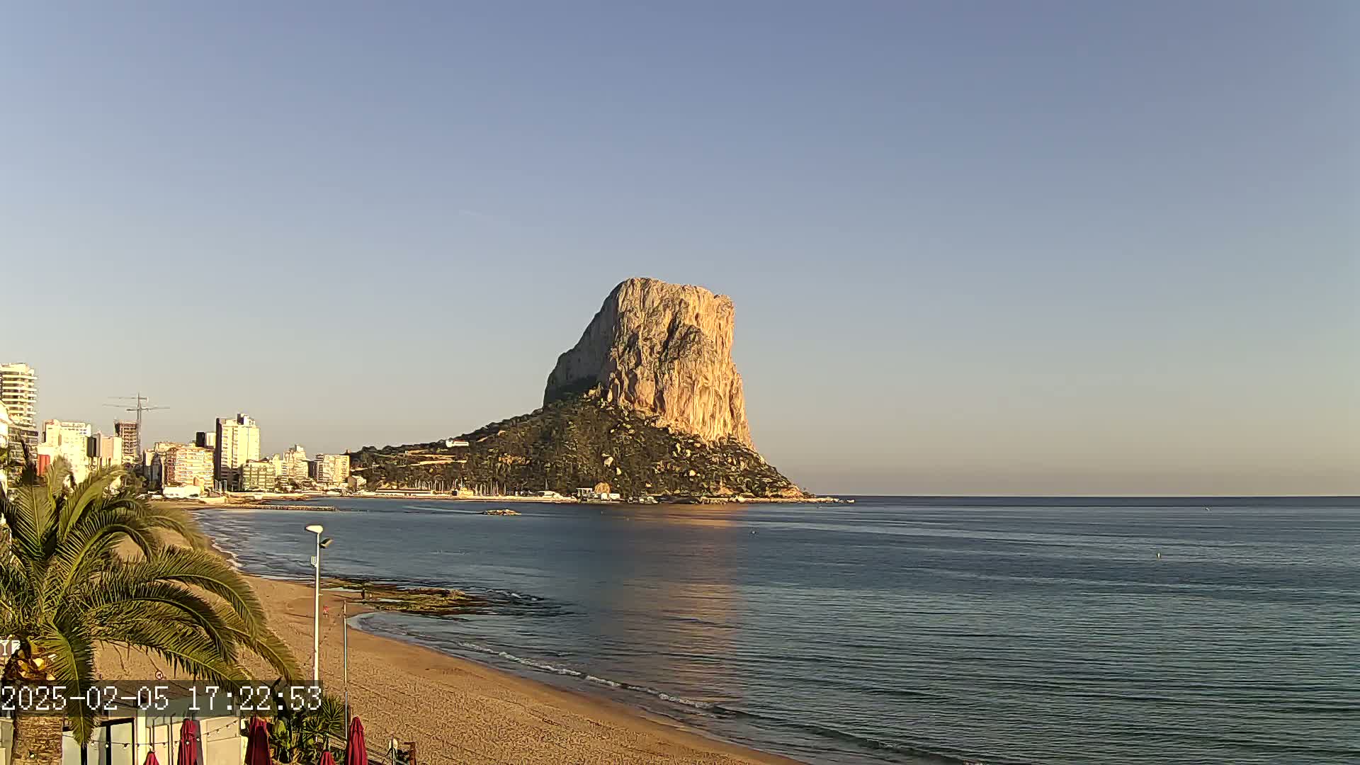 Calpe City & Playa Arenal-Bol Beach Live Cam - Alicante, Valencia, Spain