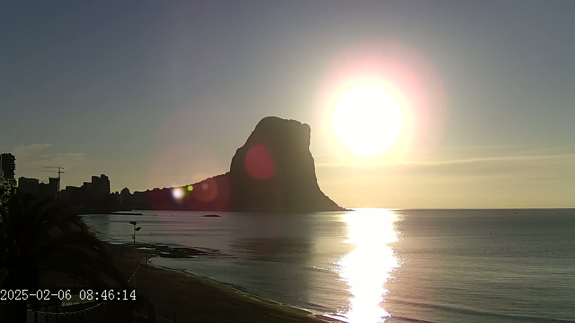 Calpe City & Playa Arenal-Bol Beach Live Cam - Alicante, Valencia, Spain