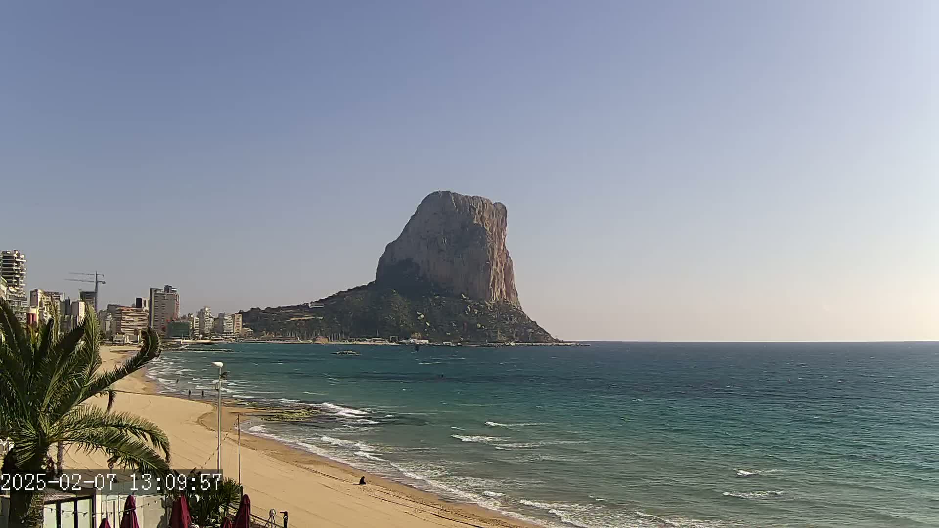 Calpe City & Playa Arenal-Bol Beach Live Cam - Alicante, Valencia, Spain