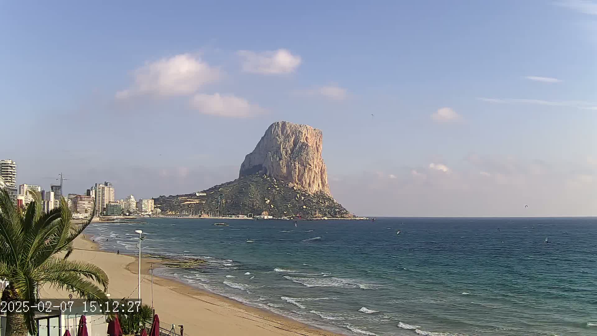 Calpe City & Playa Arenal-Bol Beach Live Cam - Alicante, Valencia, Spain