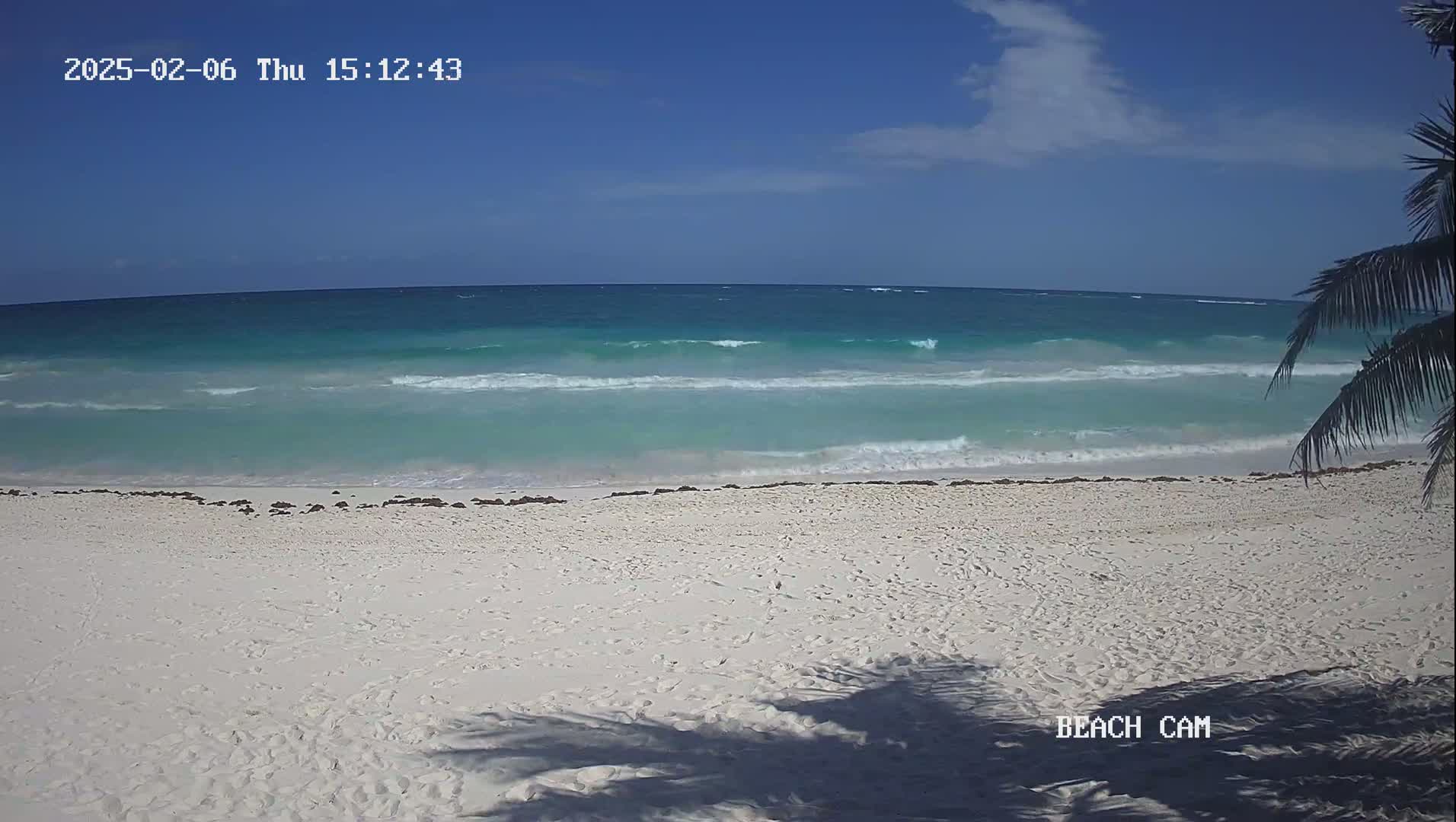 Yucatan, Playa de Tulum Beach Live Cam - Tulum,  Quintana Roo, Mexico