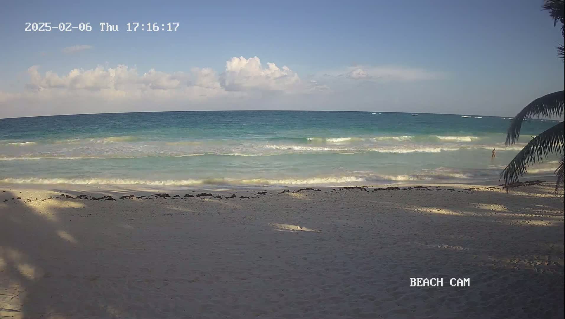 Yucatan, Playa de Tulum Beach Live Cam - Tulum,  Quintana Roo, Mexico