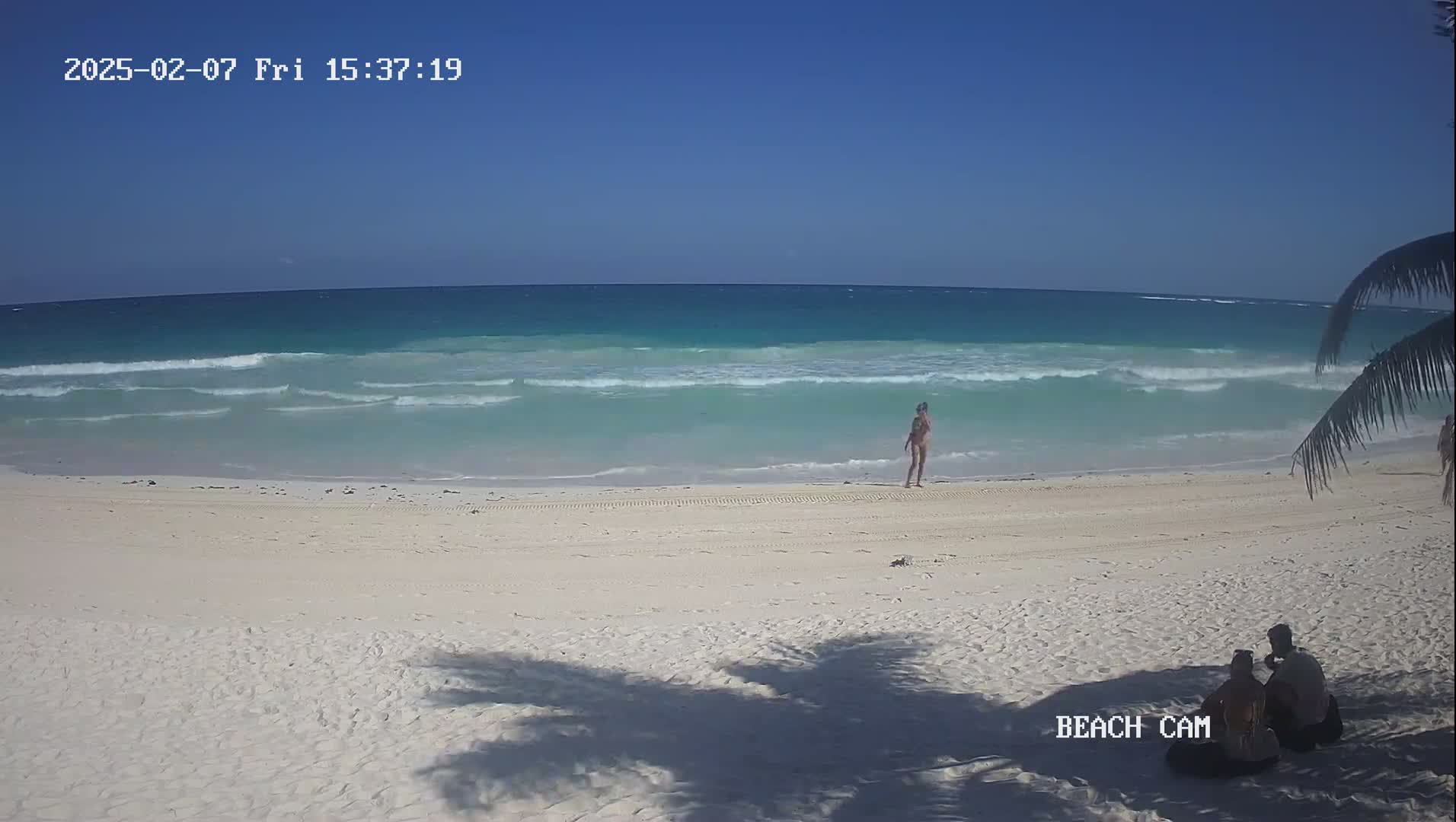Yucatan, Playa de Tulum Beach Live Cam - Tulum,  Quintana Roo, Mexico