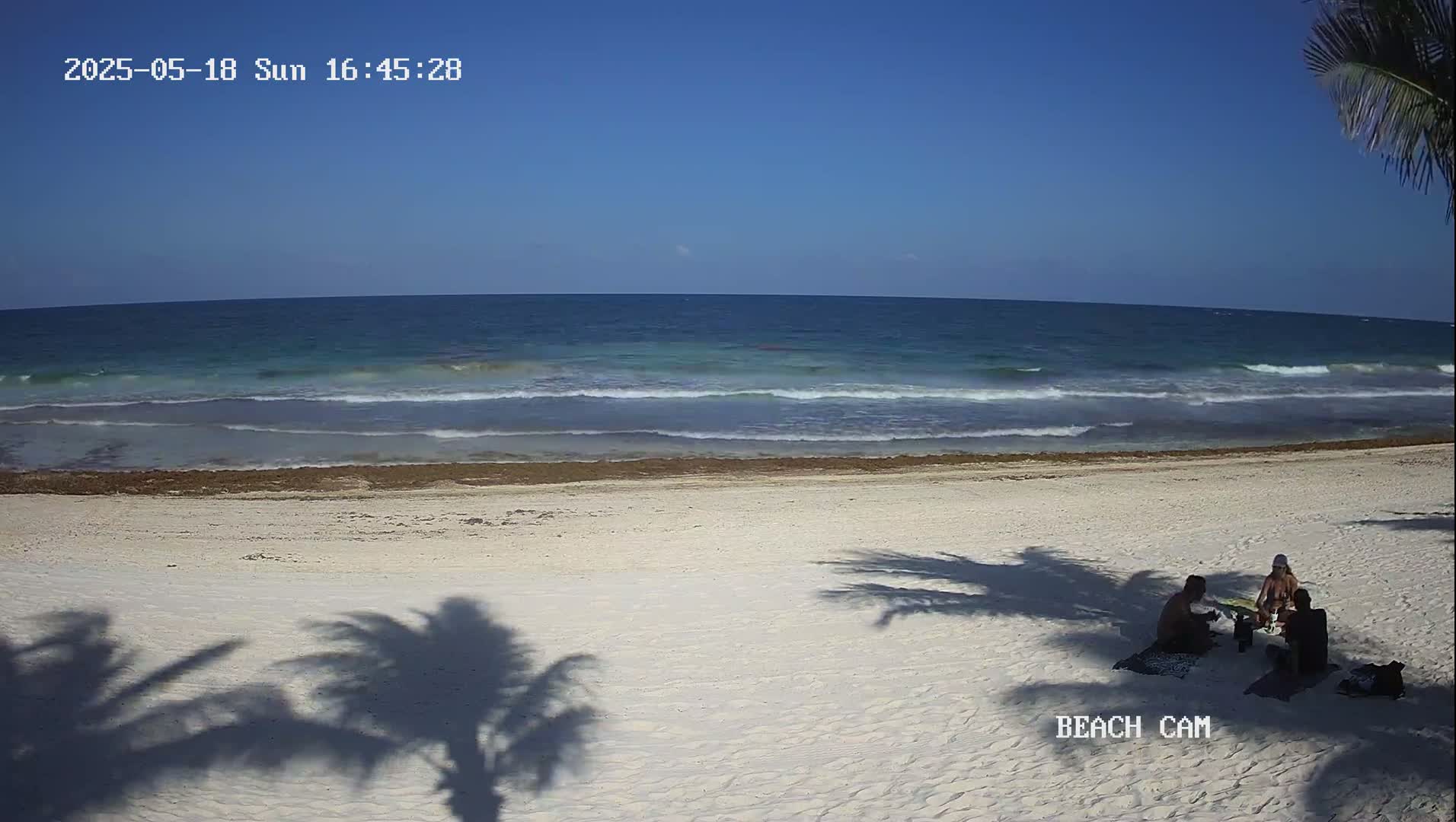 Yucatan, Playa de Tulum Beach Live Cam - Tulum,  Quintana Roo, Mexico