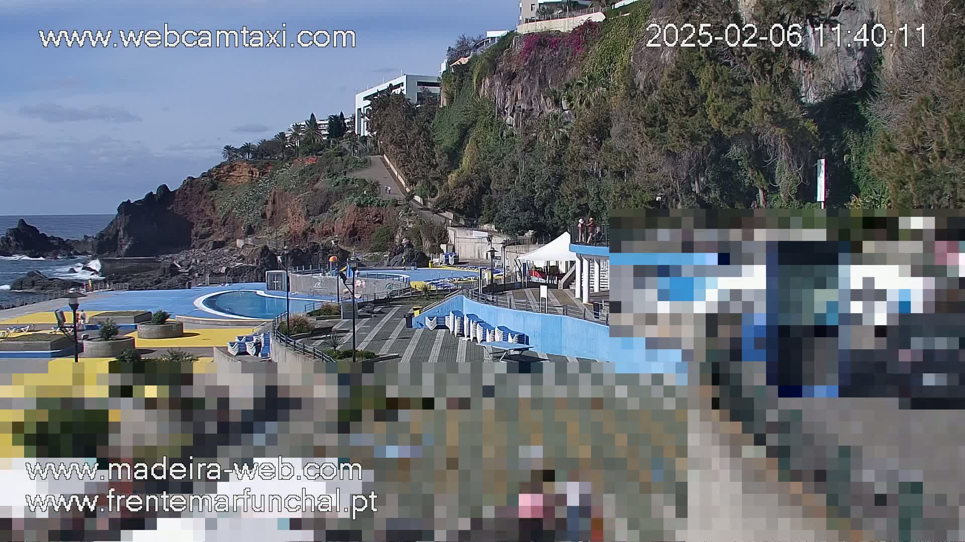Sao Martinho, Praia da Ponta Gorda Coast Live Cam - Funchal, Madeira, Spain