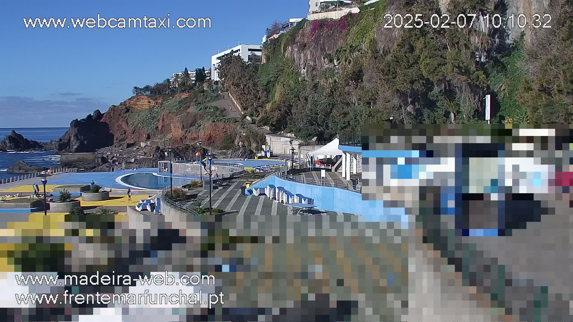 Sao Martinho, Praia da Ponta Gorda Coast Live Cam - Funchal, Madeira, Spain