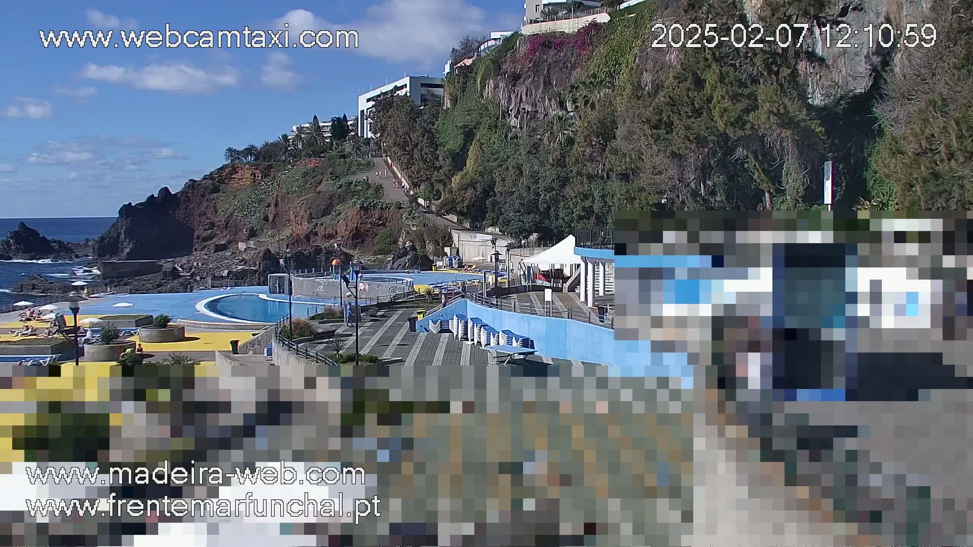 Sao Martinho, Praia da Ponta Gorda Coast Live Cam - Funchal, Madeira, Spain