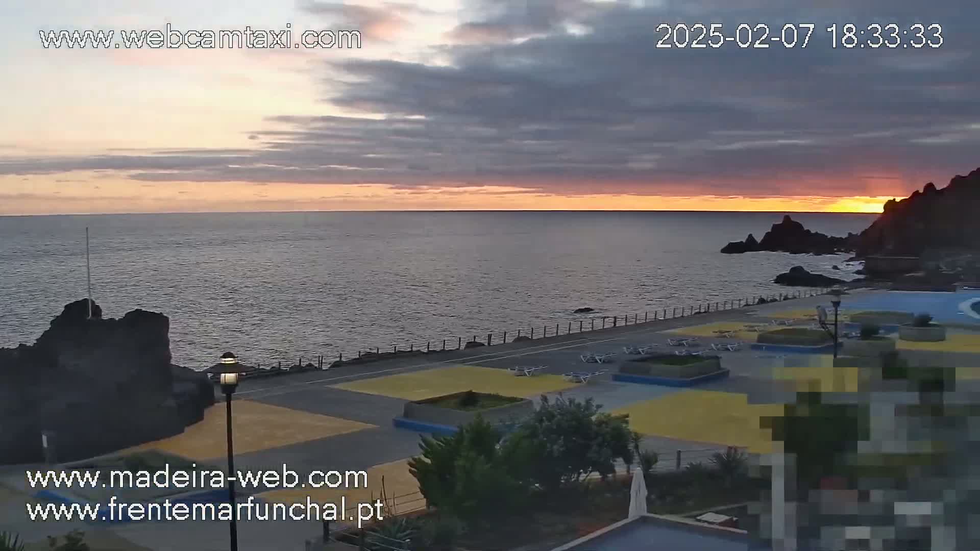 Sao Martinho, Praia da Ponta Gorda Coast Live Cam - Funchal, Madeira, Spain