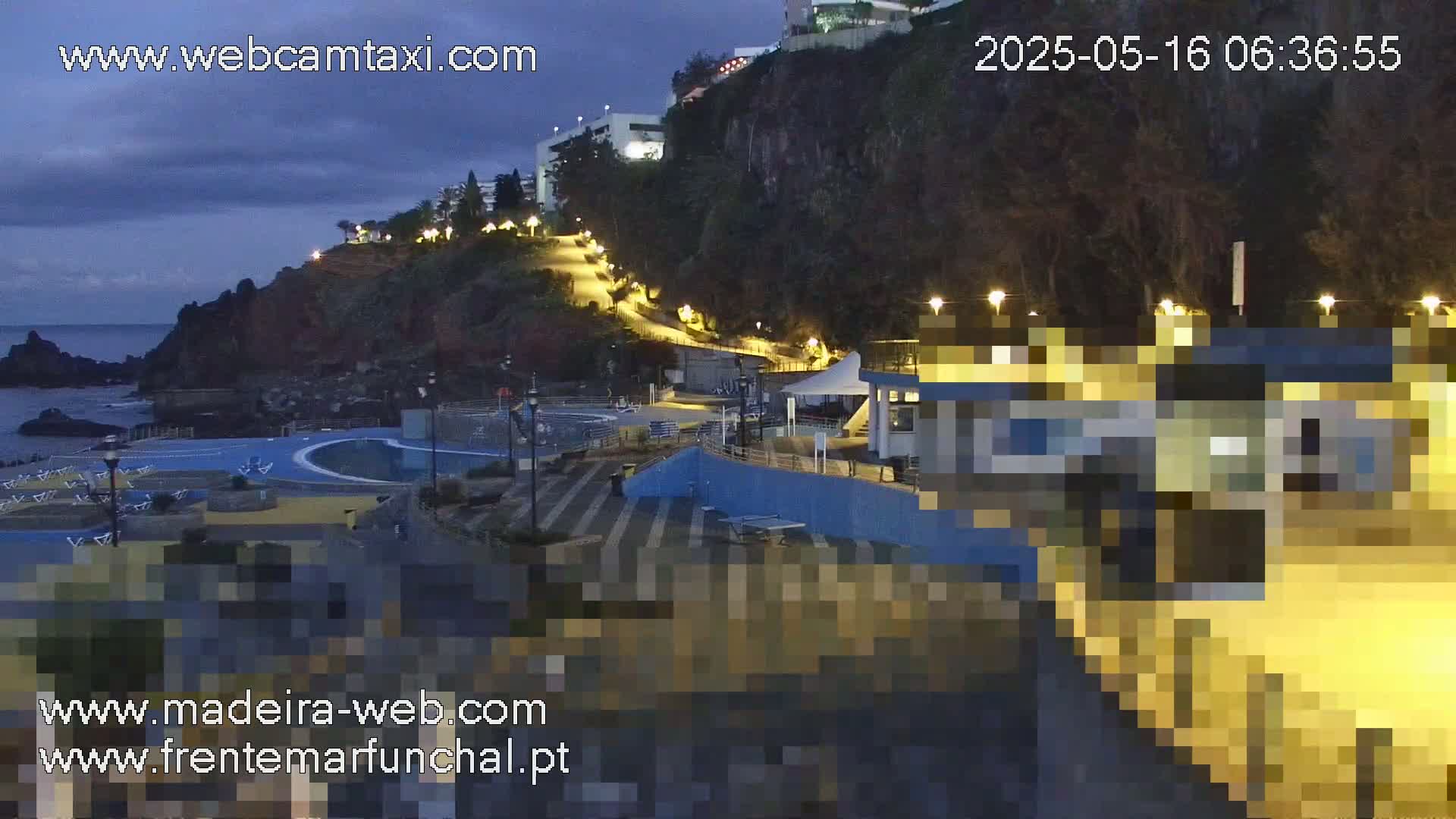 Sao Martinho, Praia da Ponta Gorda Coast Live Cam - Funchal, Madeira, Spain