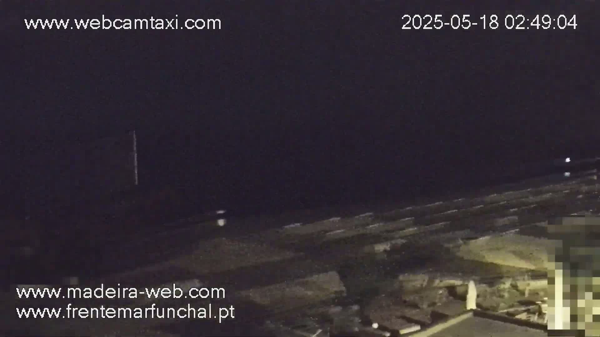 Sao Martinho, Praia da Ponta Gorda Coast Live Cam - Funchal, Madeira, Spain
