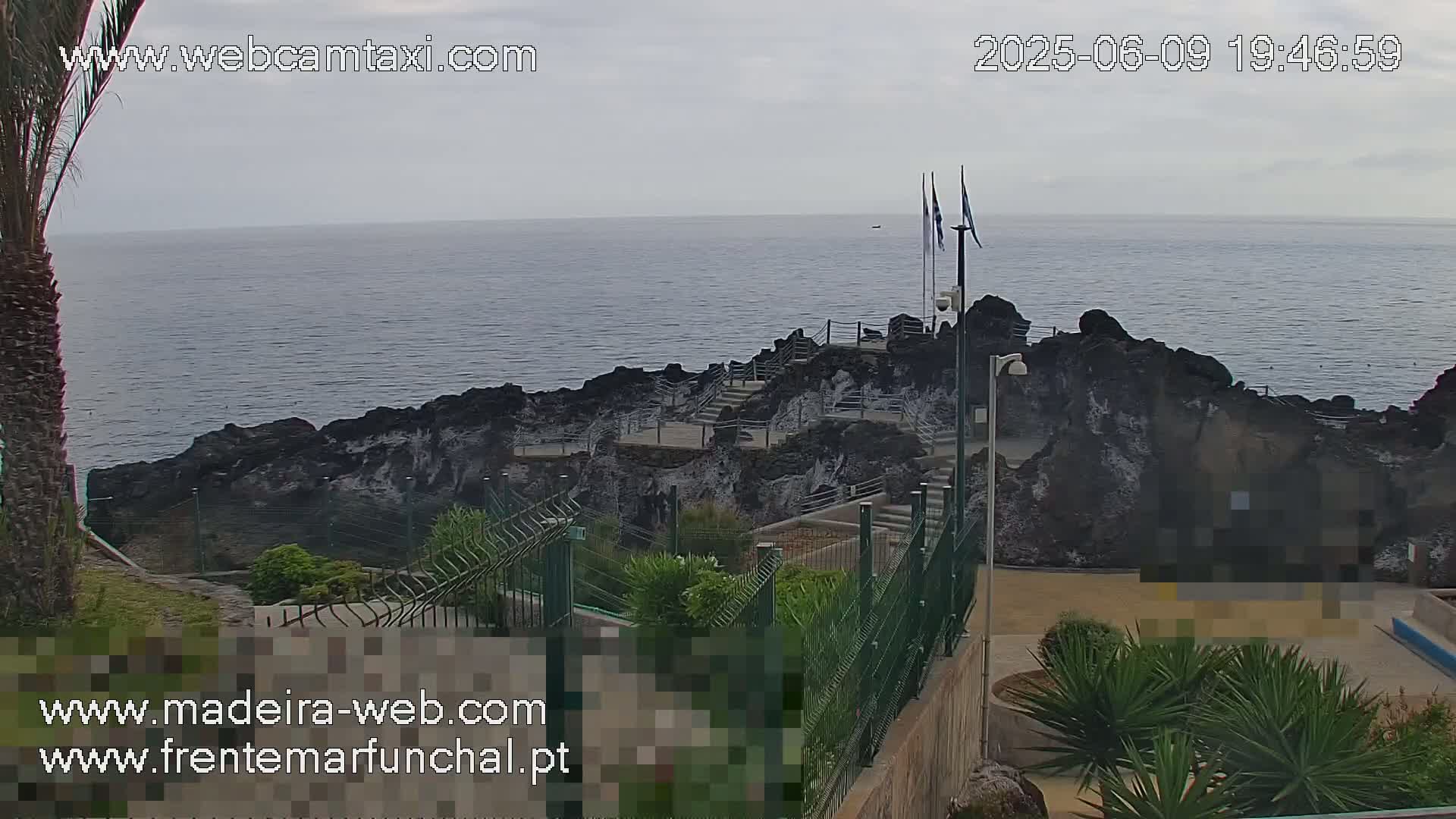Sao Martinho, Praia da Ponta Gorda Coast Live Cam - Funchal, Madeira, Spain