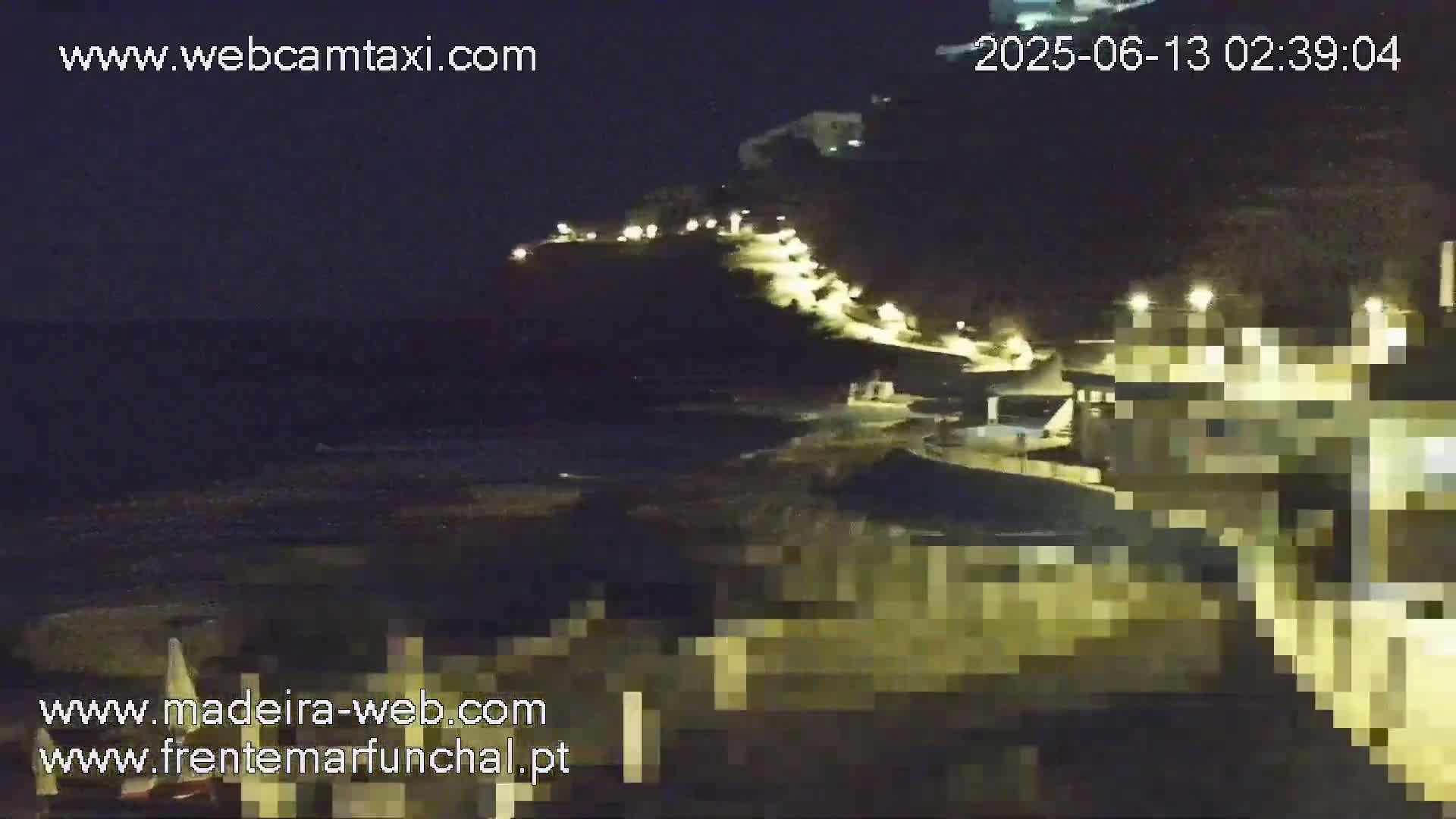 Sao Martinho, Praia da Ponta Gorda Coast Live Cam - Funchal, Madeira, Spain