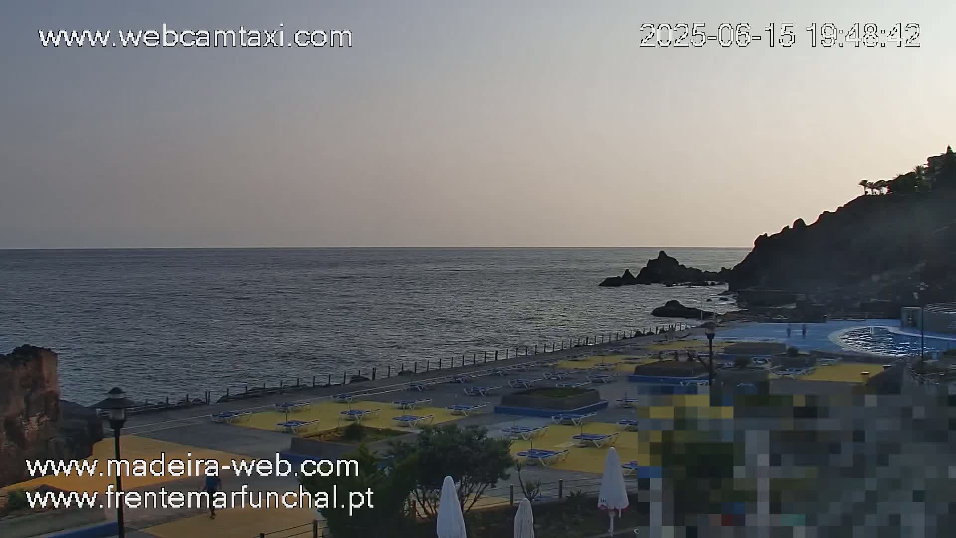 Sao Martinho, Praia da Ponta Gorda Coast Live Cam - Funchal, Madeira, Spain