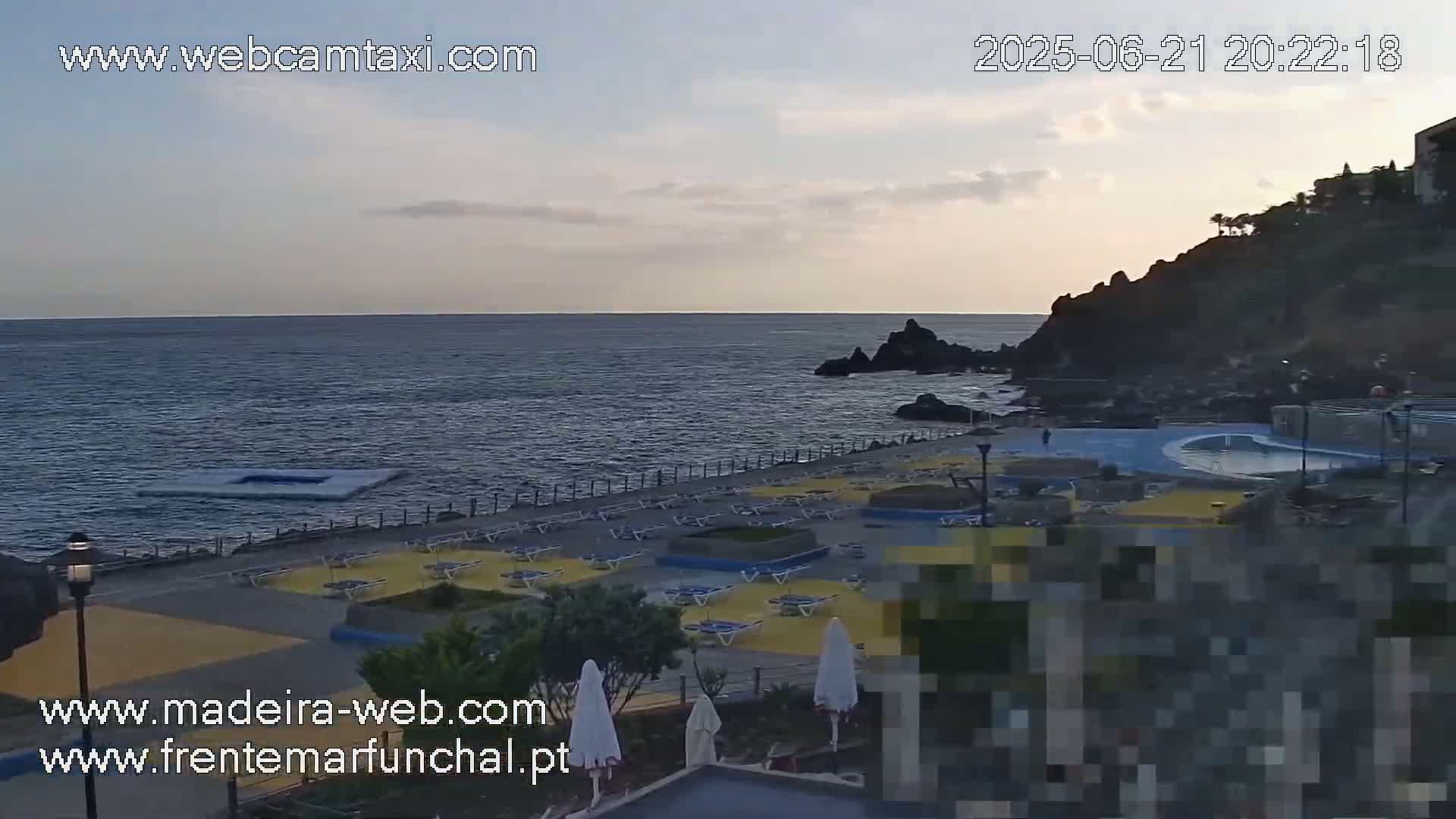 Sao Martinho, Praia da Ponta Gorda Coast Live Cam - Funchal, Madeira, Portugal